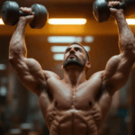 Adult performing overhead mobility exercise to prevent shoulder pain