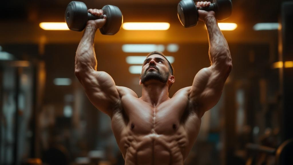 Adult performing overhead mobility exercise to prevent shoulder pain