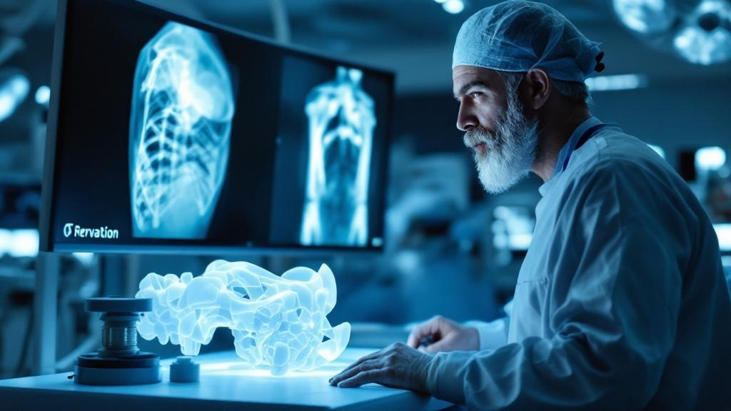 Shoulder revision surgeon reviewing failed implant imaging in Clermont