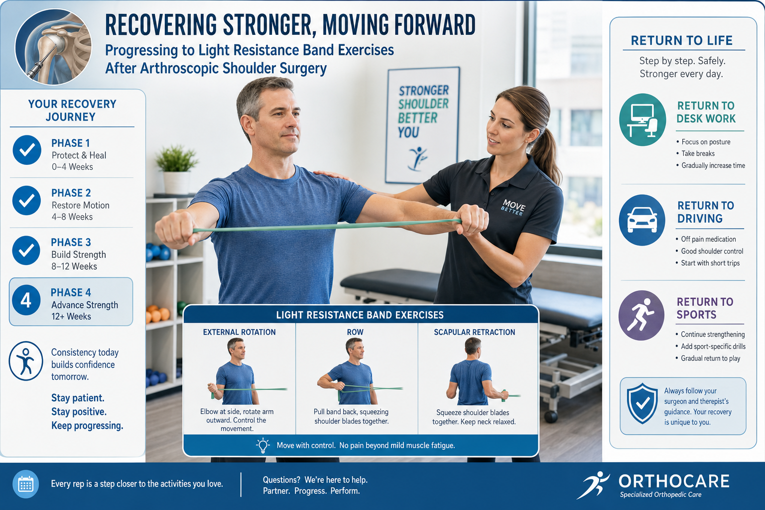 Strengthening phase and return to activity after shoulder arthroscopy