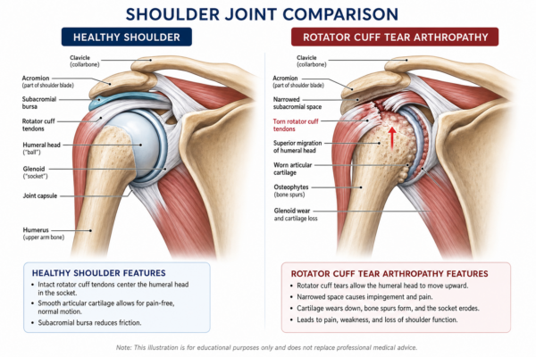 reverse shoulder replacement for rotator cuff arthritis symptoms